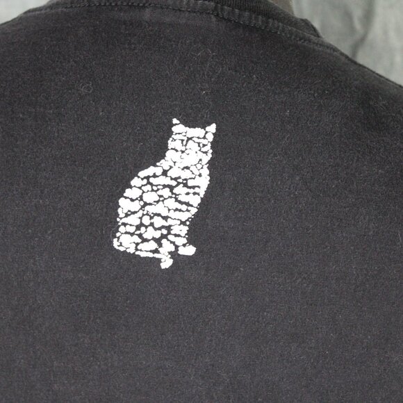 Retro Grpahic T-shirt - Puffer Rainbow Neon Cat - Men's Large - Picture 6 of 10